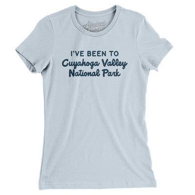 I've Been To Cuyahoga Valley National Park Women's T-Shirt-Light Blue-Allegiant Goods Co. Vintage Sports Apparel