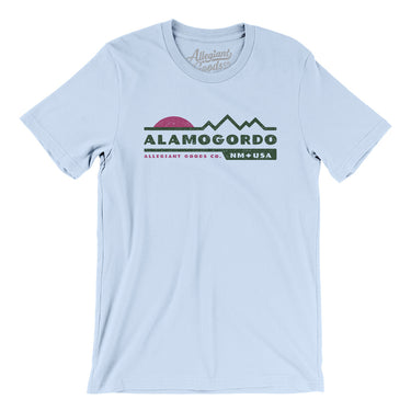Alamogordo Mountain Sunset Men/Unisex T-Shirt-Light Blue-Allegiant Goods Co. Vintage Sports Apparel