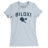 Biloxi Pickleball Women's T-Shirt-Light Blue-Allegiant Goods Co. Vintage Sports Apparel