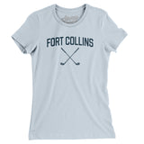 Fort Collins Golf Women's T-Shirt-Light Blue-Allegiant Goods Co. Vintage Sports Apparel