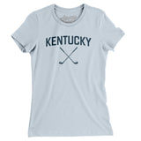 Kentucky Golf Women's T-Shirt-Light Blue-Allegiant Goods Co. Vintage Sports Apparel