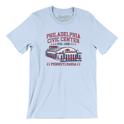 Philadelphia Civic Center Men/Unisex T-Shirt-Light Blue-Allegiant Goods Co. Vintage Sports Apparel