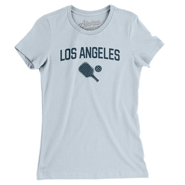 Los Angeles Pickleball Women's T-Shirt-Light Blue-Allegiant Goods Co. Vintage Sports Apparel