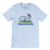 I Have A Tee Time In Massachusetts Men/Unisex T-Shirt-Light Blue-Allegiant Goods Co. Vintage Sports Apparel
