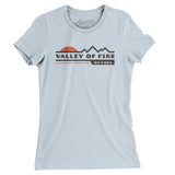 Valley Of Fire Sunset Women's T-Shirt-Light Blue-Allegiant Goods Co. Vintage Sports Apparel