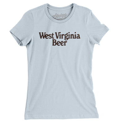 West Virginia Beer Women's T-Shirt-Light Blue-Allegiant Goods Co. Vintage Sports Apparel