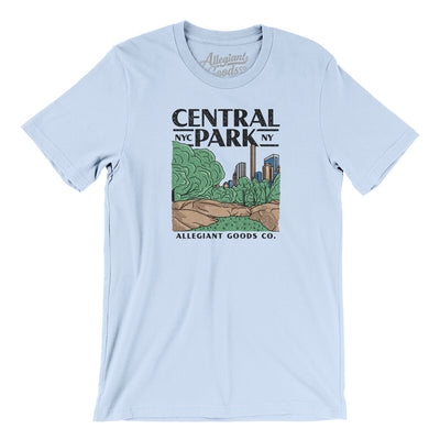 Central Park Men/Unisex T-Shirt-Light Blue-Allegiant Goods Co. Vintage Sports Apparel