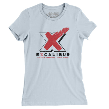 Excalibur Chicago Women's T-Shirt-Light Blue-Allegiant Goods Co. Vintage Sports Apparel