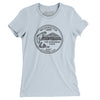 Washington State Quarter Women's T-Shirt-Light Blue-Allegiant Goods Co. Vintage Sports Apparel
