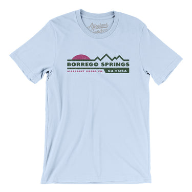 Borrego Springs Mountain Sunset Men/Unisex T-Shirt-Light Blue-Allegiant Goods Co. Vintage Sports Apparel
