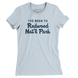 I've Been To Redwood National Park Women's T-Shirt-Light Blue-Allegiant Goods Co. Vintage Sports Apparel