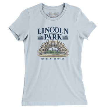 Lincoln Park Women's T-Shirt-Light Blue-Allegiant Goods Co. Vintage Sports Apparel