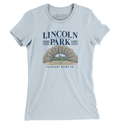 Lincoln Park Women's T-Shirt-Light Blue-Allegiant Goods Co. Vintage Sports Apparel