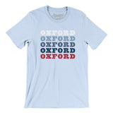 Oxford Repeat Men/Unisex T-Shirt-Light Blue-Allegiant Goods Co. Vintage Sports Apparel