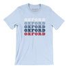 Oxford Repeat Men/Unisex T-Shirt-Light Blue-Allegiant Goods Co. Vintage Sports Apparel