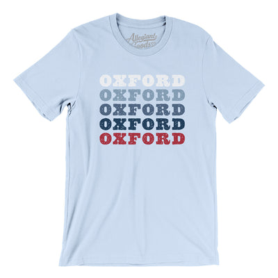 Oxford Repeat Men/Unisex T-Shirt-Light Blue-Allegiant Goods Co. Vintage Sports Apparel
