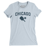 Chicago Pickleball Women's T-Shirt-Light Blue-Allegiant Goods Co. Vintage Sports Apparel
