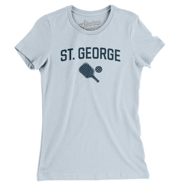 St. George Pickleball Women's T-Shirt-Light Blue-Allegiant Goods Co. Vintage Sports Apparel
