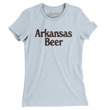 Arkansas Beer Women's T-Shirt-Light Blue-Allegiant Goods Co. Vintage Sports Apparel