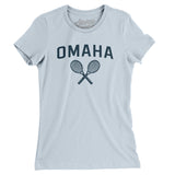 Omaha Tennis Women's T-Shirt-Light Blue-Allegiant Goods Co. Vintage Sports Apparel