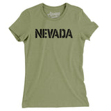 Nevada Military Stencil Women's T-Shirt-Allegiant Goods Co. Vintage Sports Apparel