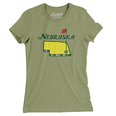 Nebraska Golf Women's T-Shirt-Allegiant Goods Co. Vintage Sports Apparel