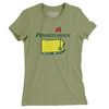 Pennsylvania Golf Women's T-Shirt-Light Olive-Allegiant Goods Co. Vintage Sports Apparel