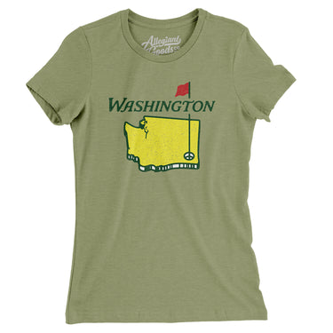 Washington Golf Women's T-Shirt-Allegiant Goods Co. Vintage Sports Apparel