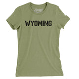 Wyoming Military Stencil Women's T-Shirt-Allegiant Goods Co. Vintage Sports Apparel