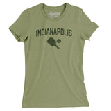 Indianapolis Pickleball Women's T-Shirt-Light Olive-Allegiant Goods Co. Vintage Sports Apparel