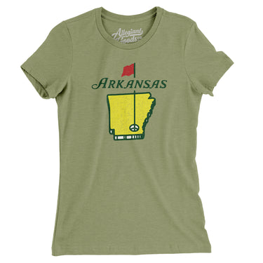 Arkansas Golf Women's T-Shirt-Allegiant Goods Co. Vintage Sports Apparel