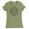 Wisconsin State Quarter Women's T-Shirt-Light Olive-Allegiant Goods Co. Vintage Sports Apparel