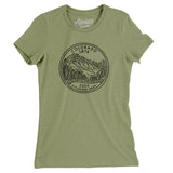 Colorado State Quarter Women's T-Shirt-Light Olive-Allegiant Goods Co. Vintage Sports Apparel