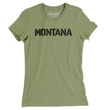 Montana Military Stencil Women's T-Shirt-Allegiant Goods Co. Vintage Sports Apparel