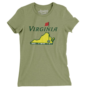 Virginia Golf Women's T-Shirt-Allegiant Goods Co. Vintage Sports Apparel