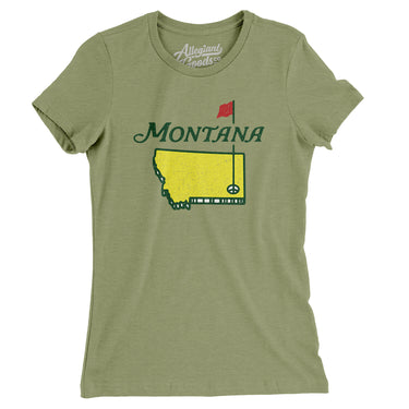 Montana Golf Women's T-Shirt-Allegiant Goods Co. Vintage Sports Apparel