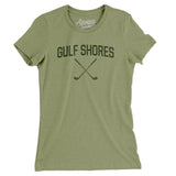 Gulf Shores Golf Women's T-Shirt-Light Olive-Allegiant Goods Co. Vintage Sports Apparel