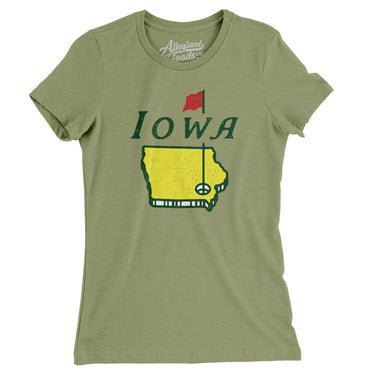 Iowa Golf Women's T-Shirt-Allegiant Goods Co. Vintage Sports Apparel
