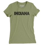 Indiana Military Stencil Women's T-Shirt-Allegiant Goods Co. Vintage Sports Apparel