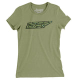 Tennessee Golf Course Map Women's T-Shirt-Light Olive-Allegiant Goods Co. Vintage Sports Apparel
