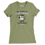 San Francisco Folgers Women's T-Shirt-Allegiant Goods Co. Vintage Sports Apparel