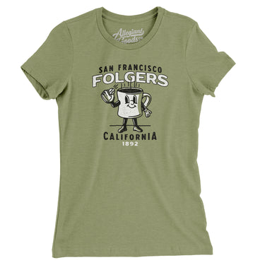San Francisco Folgers Women's T-Shirt-Allegiant Goods Co. Vintage Sports Apparel