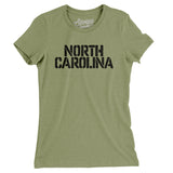 North Carolina Military Stencil Women's T-Shirt-Allegiant Goods Co. Vintage Sports Apparel