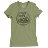 Virginia State Quarter Women's T-Shirt-Light Olive-Allegiant Goods Co. Vintage Sports Apparel