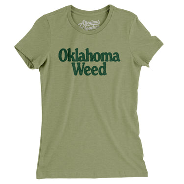 Oklahoma Weed Women's T-Shirt-Allegiant Goods Co. Vintage Sports Apparel