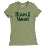 Hawaii Weed Women's T-Shirt-Light Olive-Allegiant Goods Co. Vintage Sports Apparel