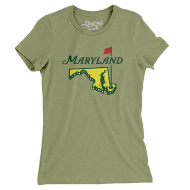 Maryland Golf Women's T-Shirt-Allegiant Goods Co. Vintage Sports Apparel