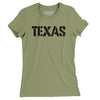 Texas Military Stencil Women's T-Shirt-Light Olive-Allegiant Goods Co. Vintage Sports Apparel