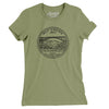 West Virginia State Quarter Women's T-Shirt-Light Olive-Allegiant Goods Co. Vintage Sports Apparel