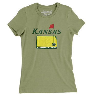 Kansas Golf Women's T-Shirt-Allegiant Goods Co. Vintage Sports Apparel